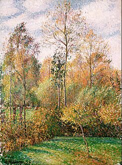 Camille Pissarro - Automne, Peupliers, Eragny (Autumn, Poplars, Eragny) - Google Art Project