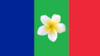 Flag of the Council for the Socio-Cultural Development of Champa (Different picture of the flower).svg