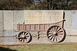 Relief of an ox-wagon, Voortrekker Monument