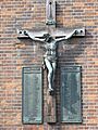 Crucifixion and war memorial, St Mary of Eton, Hackney Wick E9.jpg