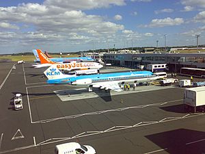 Aircraft at Newcastle Airport