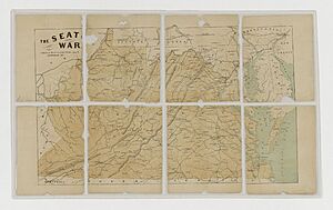 Map of "The Seat of War" in Virginia - NARA - 70653215 (page 1)