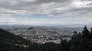 Vista del Valle de México desde San Bernabé Ocotepec