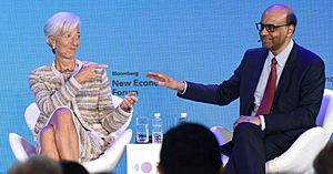 Mr Tharman at Bloomberg New Economy Forum