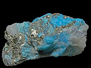 Turquoise, pyrite, quartz 300-4-FS 1