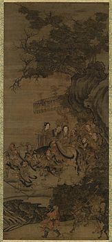 Wu Daozi. The Daoist Official of Earth. Jin-Yuan dynasty. 12-13 cent. MFA, Boston.