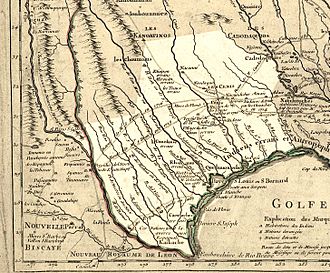 Map of Texas 1718