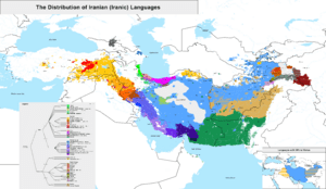 Distribution of Iranian Languages