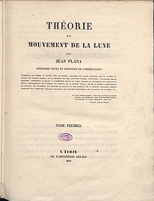 Plana, Giovanni – Théorie du mouvement de la lune, 1832 – BEIC 687186