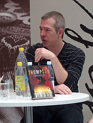 James Thompson at the Helsinki Book Fair in 2008.