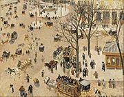 Camille Pissarro - La Place due Théâtre Français - Google Art Project