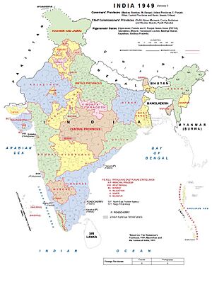 India Administrative Divisions 1949-Kashmir