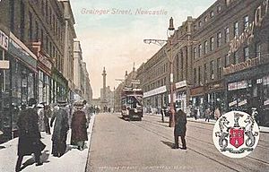Newcastle England, Grainger Street c. 1906