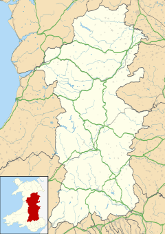 Llanfyllin is located in Powys