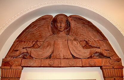 St. Mary's Church, Battersea, Parish war memorial, winged angel