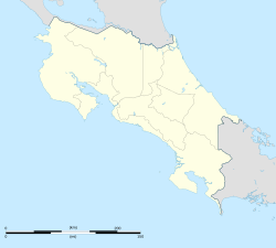 La Fortuna district location in Costa Rica