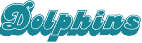 Miami Dolphins wordmark (1980 - 1996)