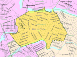 Census Bureau map of Collingswood, New Jersey