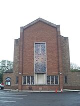 St Clare of Assisi Church west front, Brookfield, Middlesbrough.jpg