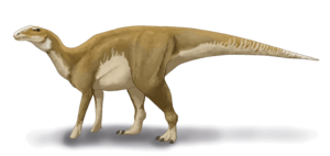 Hadrosaurus foulkii restoration