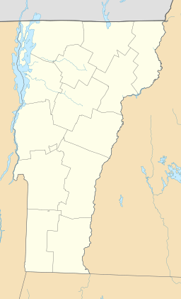 Location of Lake Willoughby in Vermont, USA.