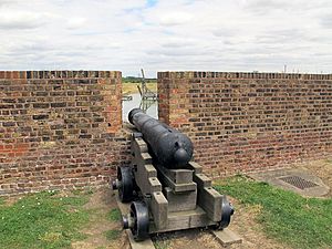 Late 18th century cannon at Tilbury Fort