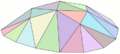 Malla irregular de triángulos modelizando una superficie convexa