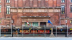 Massey Hall Exterior Construction