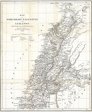 1856 Kiepert Map of Lebanon - Geographicus - Lebanon-kiepert-1856