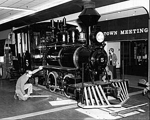 Edaville Railroad Engine No. 5 at Burlington Mall 1973