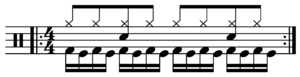 Double bass drum beat