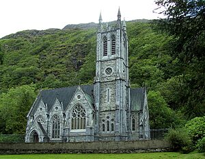 Kylemore Abbey - neo-Gothic church (2)