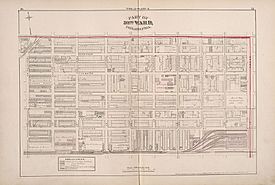 Street plan of the Christian Street Historic District as it was in 1876