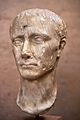 Portrait head of Julius Caesar (1st cent. A.D.) at the Archaeological Museum of Corinth on 10 January 2020