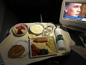 Business Class Breakfast on SriLankan Airlines UL708