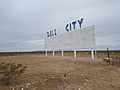 Dell City sign at Dell City Junction