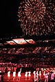 Fireworks at the closing ceremonies of the 1988 Summer Games