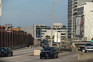 Frost Science museum viewed from the MacArthur Causeway