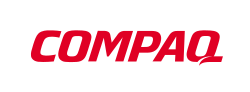 Compaq logo until 2008 with protection zone.svg