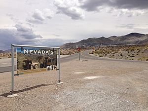 2014-07-28 12 08 05 Entrance to the Premier Magnesium Mine in Gabbs, Nevada