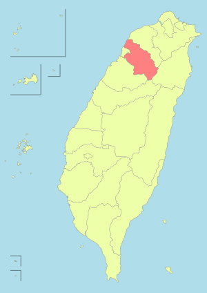 Taiwan ROC political division map Hsinchu County
