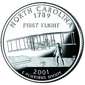 North Carolina quarter, reverse side, 2001