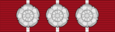 CAN Canadian Forces Decoration ribbon with three bars.svg