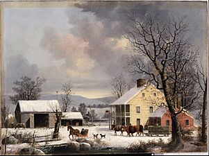George Henry Durrie - Winter in the Country - Google Art Project