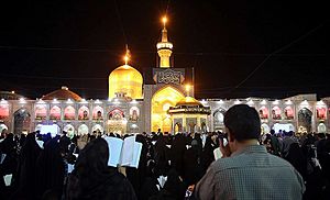 Qadr night in Imam Reza Shrine