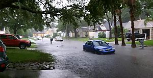 Largo, FL street flooding during TS Debby, June 2012