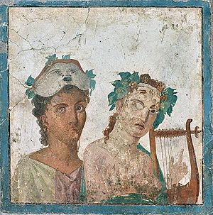 Fresco from Pompeii, 1st century AD, National Archaeological Museum of Naples, Italy