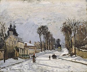 Road to Versailles at Louveciennes 1869 Camille Pissarro