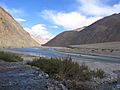 Yarkand River in the Western Kunlun Shan, seen from the Tibet-Xinjiang highway