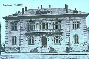 The Constanța County Prefect's building (1906–1949), currently used as headquarters of the Constanța military district